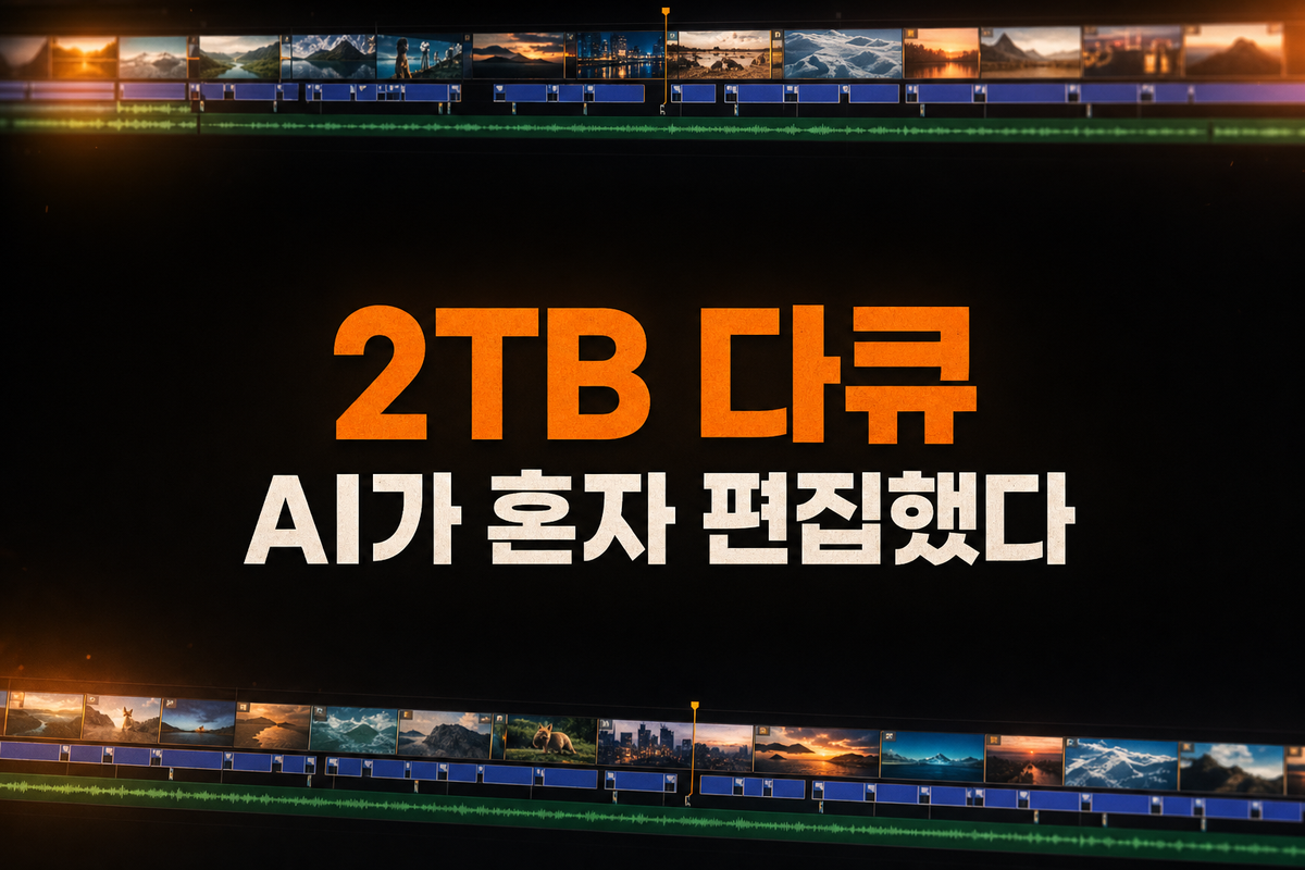 클로드 코드가 2TB 다큐를 혼자 편집했다